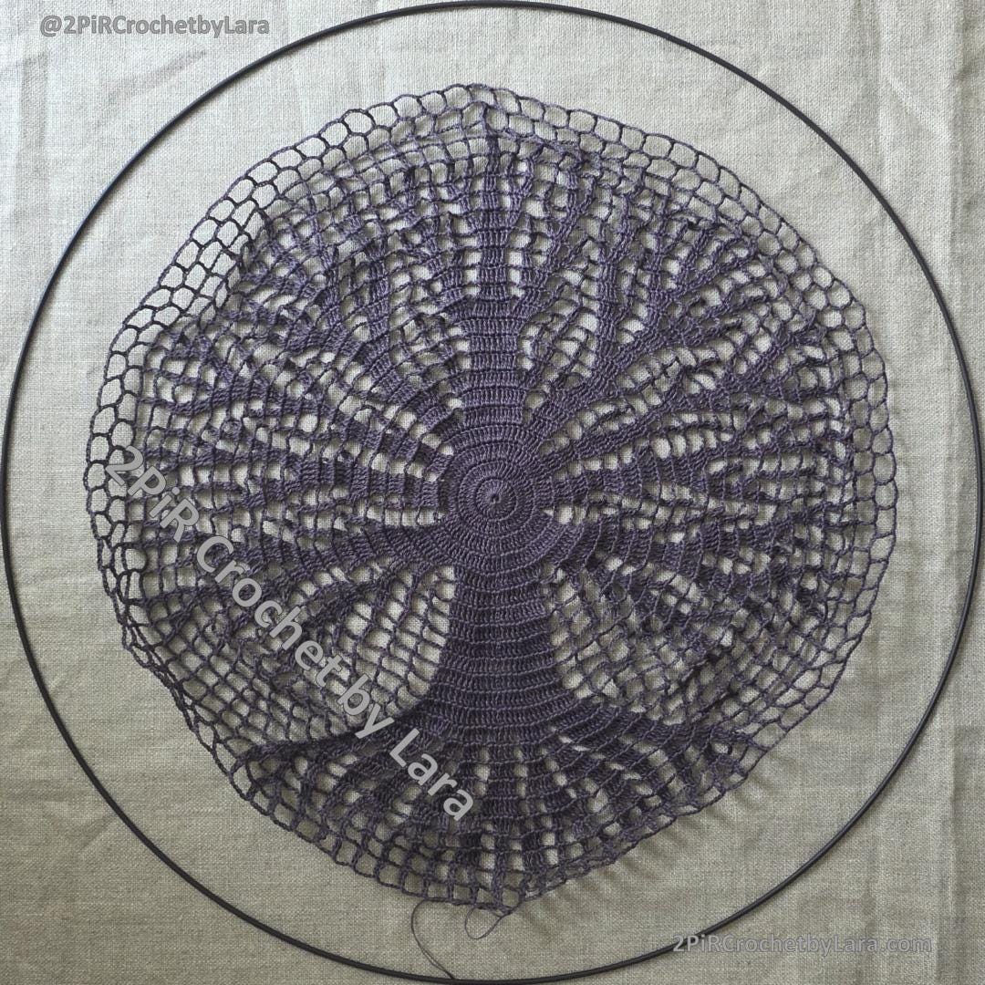 Winter & Blooming Tree of Life Mandala, PDF Crochet Pattern, 2-in-1 design, 70 cm, English Only, Diagram, No Written Pattern