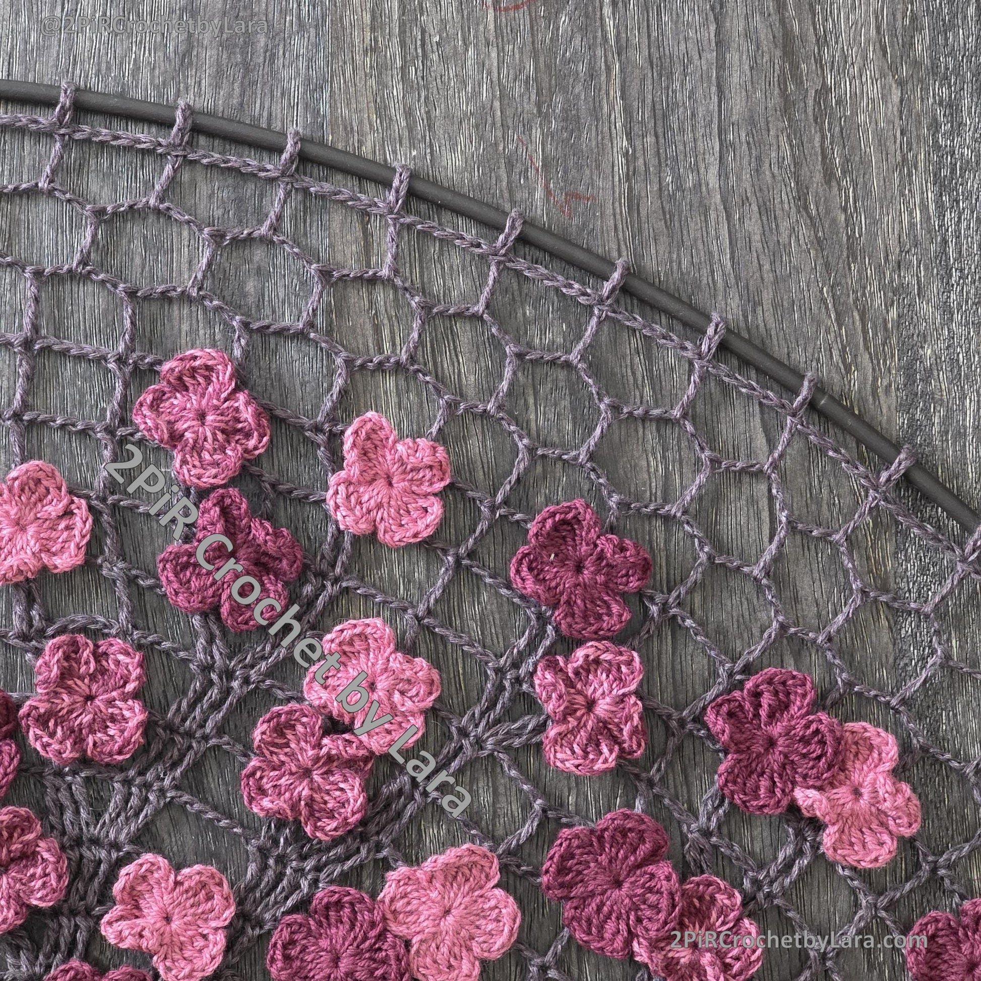 Winter & Blooming Tree of Life Mandala, PDF Crochet Pattern, 2-in-1 design, 70 cm, English Only, Diagram, No Written Pattern