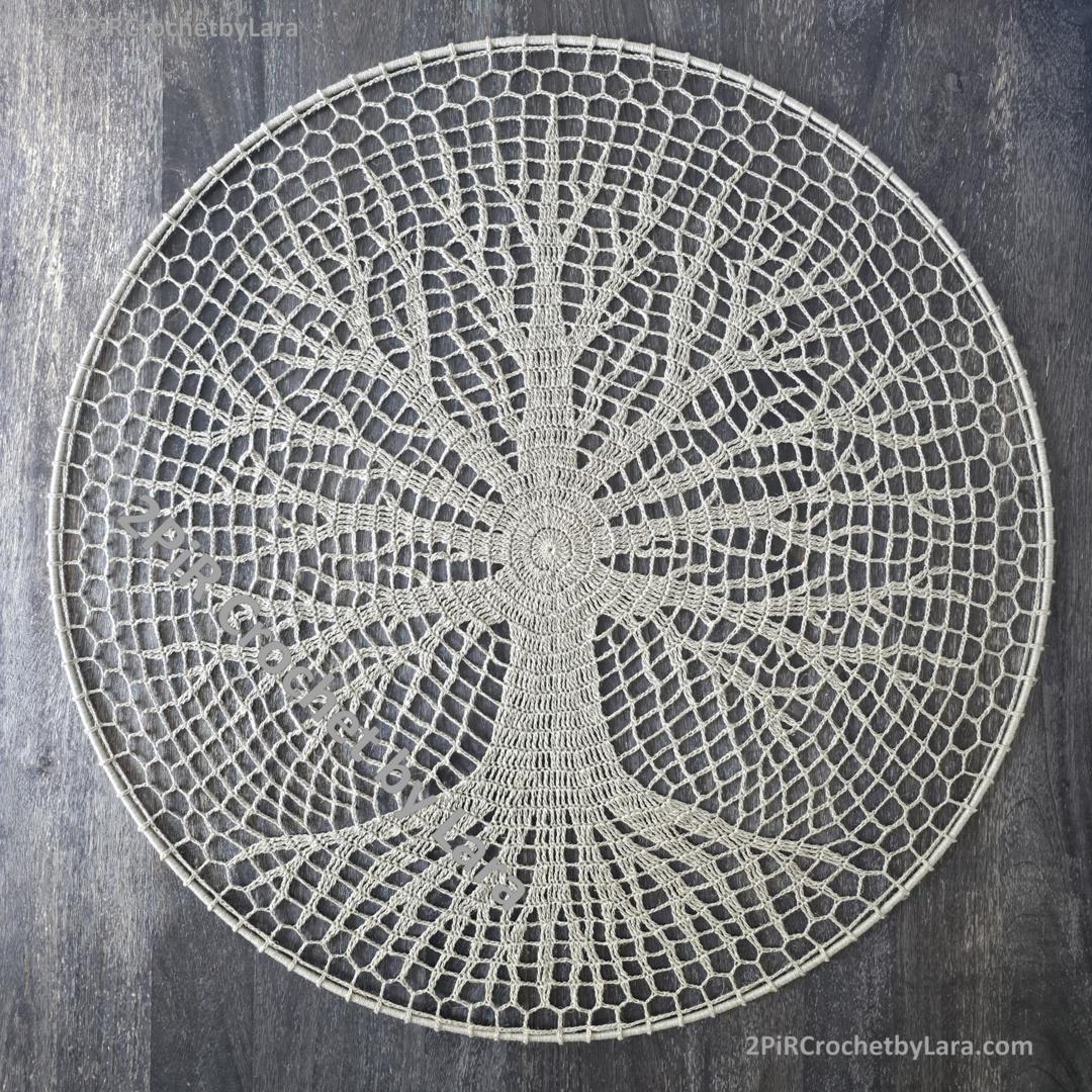 Tree of Life Mandala Set, 3 designs, Crochet Patterns PDF, 70 cm, English Only, Diagram, No Written Pattern