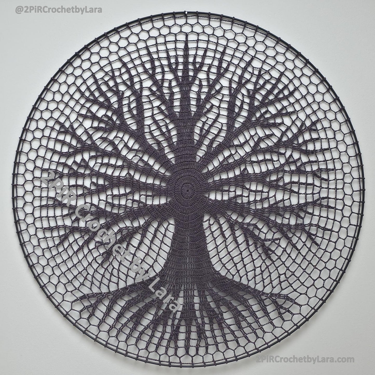 Tree of Life Mandala Set, 3 designs, Crochet Patterns PDF, 70 cm, English Only, Diagram, No Written Pattern