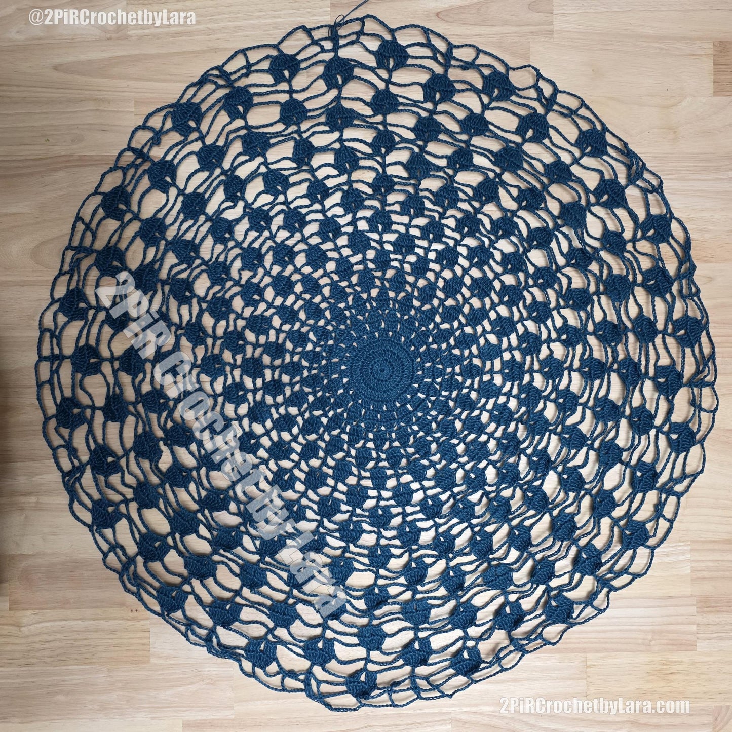 Mandala Crochet Pattern PDF Diagram + Videos, Peacock Tail Mandala, Wall Hanging, 80cm 32in, English Only, No Written Pattern