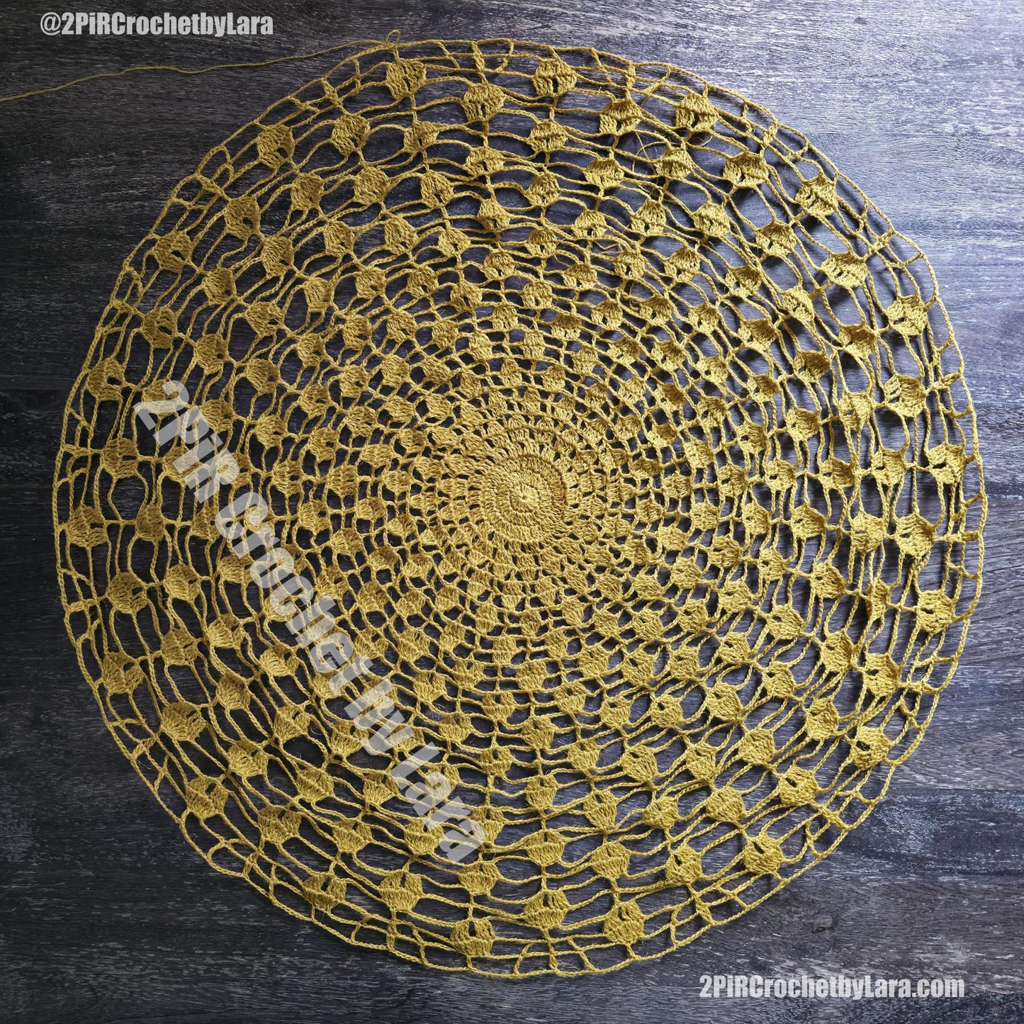 Mandala Crochet Pattern PDF Diagram + Videos, Peacock Tail Mandala, Wall Hanging, 80cm 32in, English Only, No Written Pattern