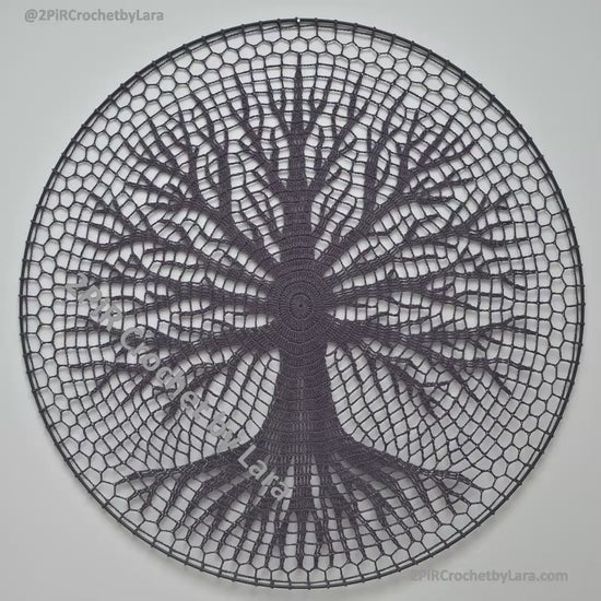 Tree of Life Mandala Set, 3 designs, Crochet Patterns PDF, 70 cm, English Only, Diagram, No Written Pattern